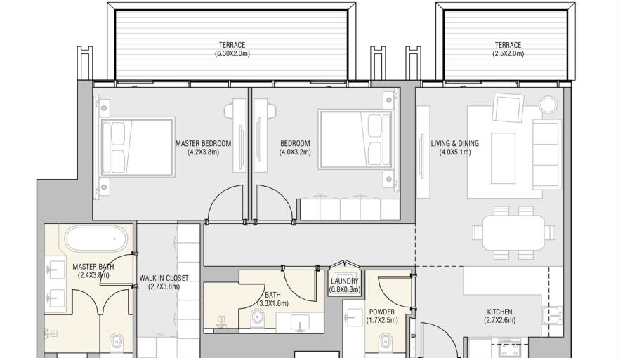 Plans Vida Residences Saadiyat Island