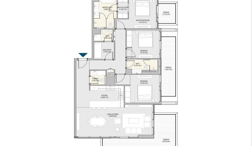 Plans Vida Residences Saadiyat Island