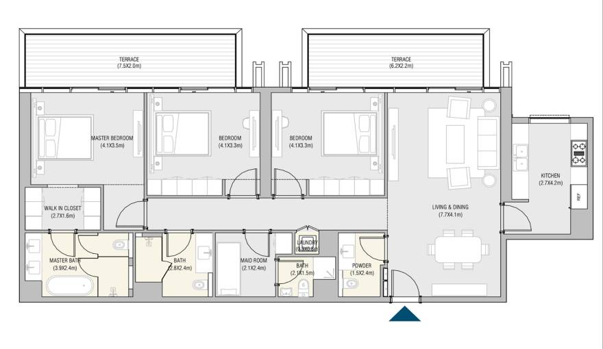 Plans Vida Residences Saadiyat Island
