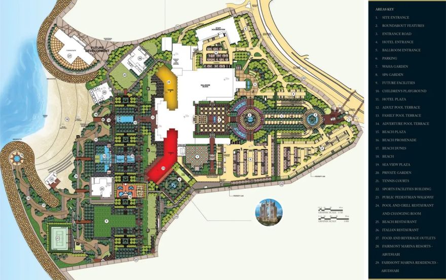 Site plan – Fairmont Marina Residences