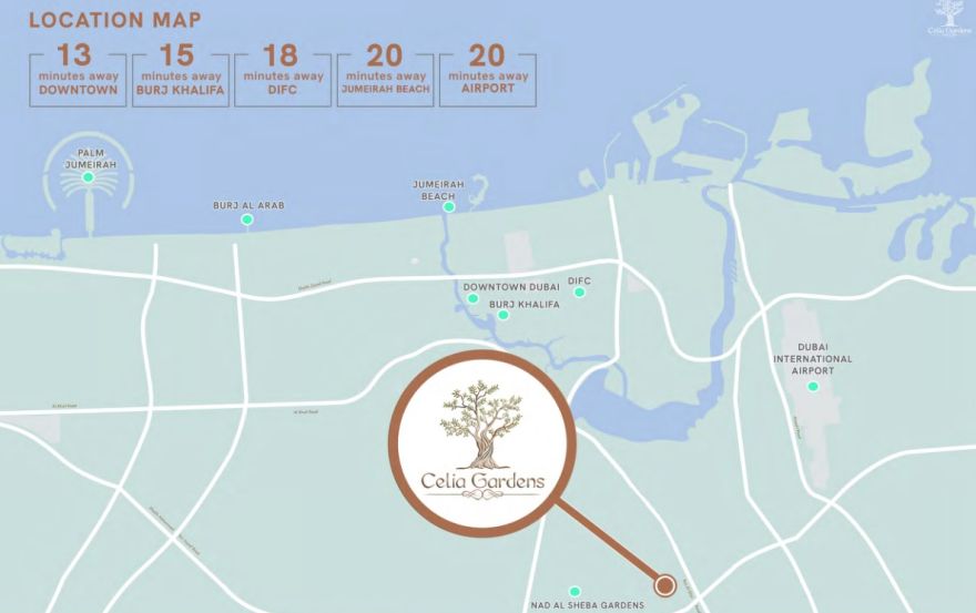 Site plan – Celia Gardens