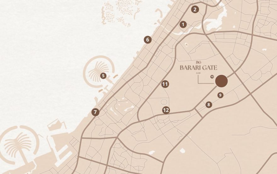 Site plan – Barari Gate