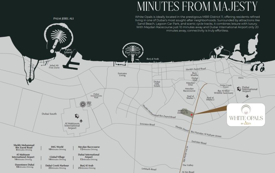 Site plan – White Opals