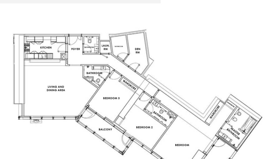Plans Al Bateen Residences