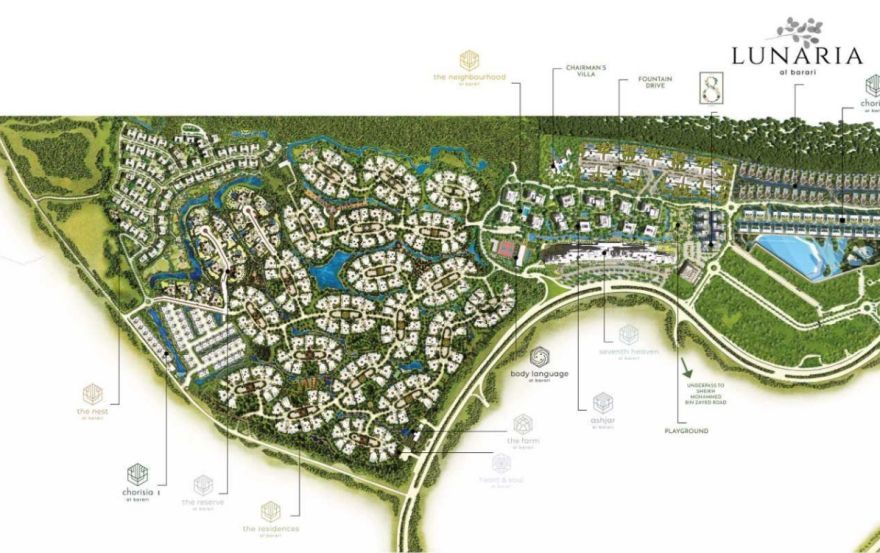 Site plan – Lunaria Al Barari