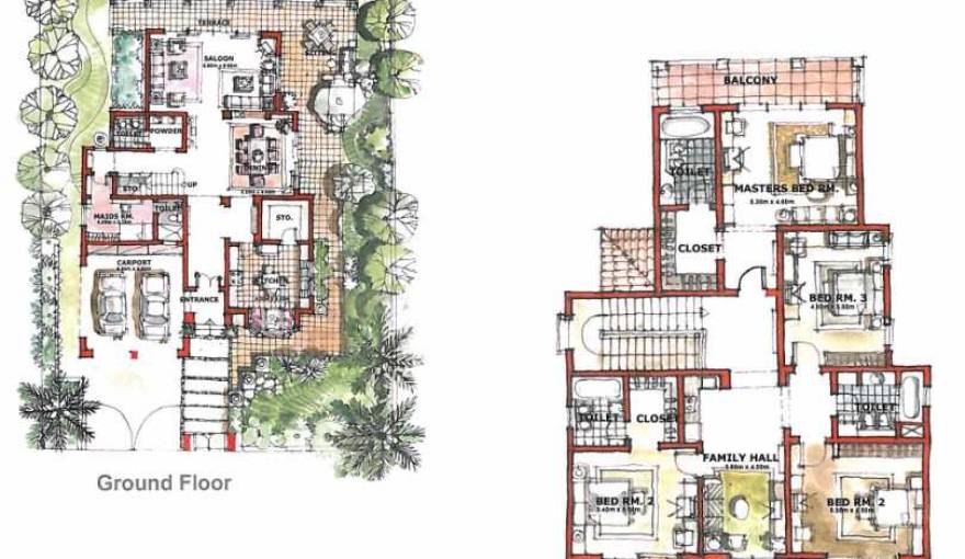 Plans The Villa