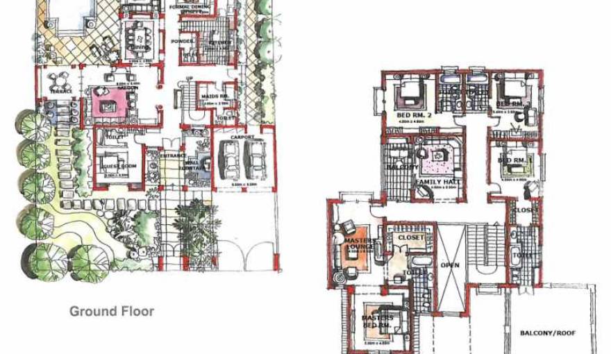 Plans The Villa