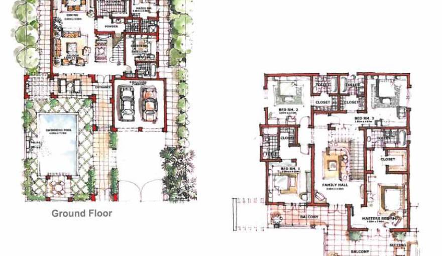 Plans The Villa