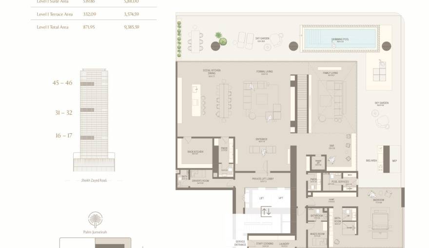 Plans The Chedi Private Residences
