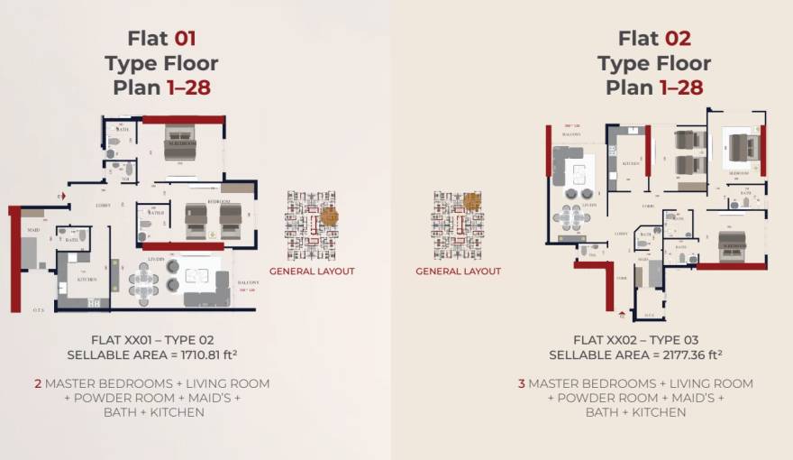 Plans Al Teneiji Tower
