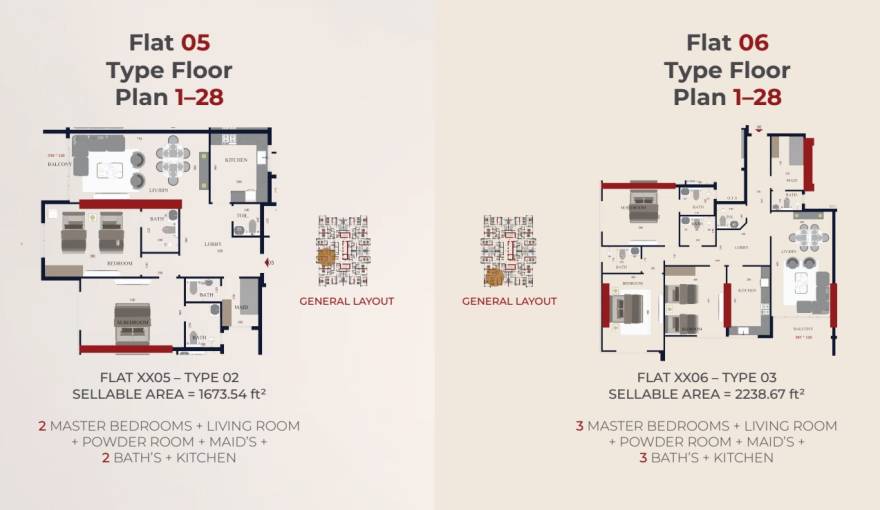 Plans Al Teneiji Tower