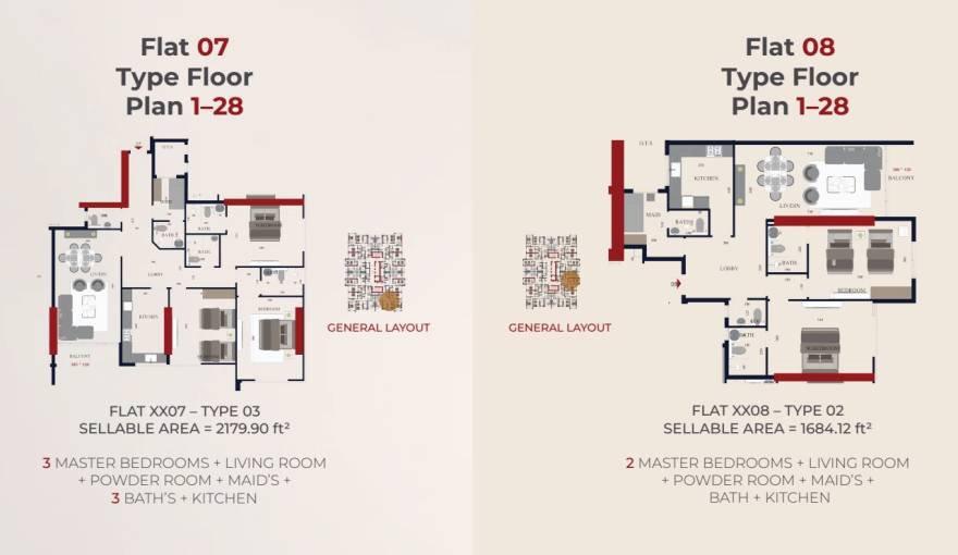 Plans Al Teneiji Tower