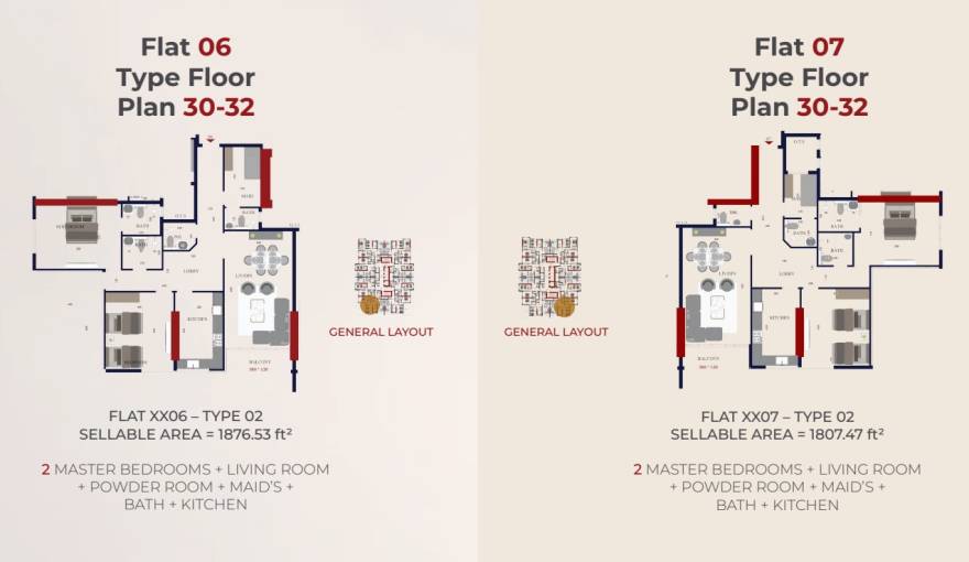 Plans Al Teneiji Tower