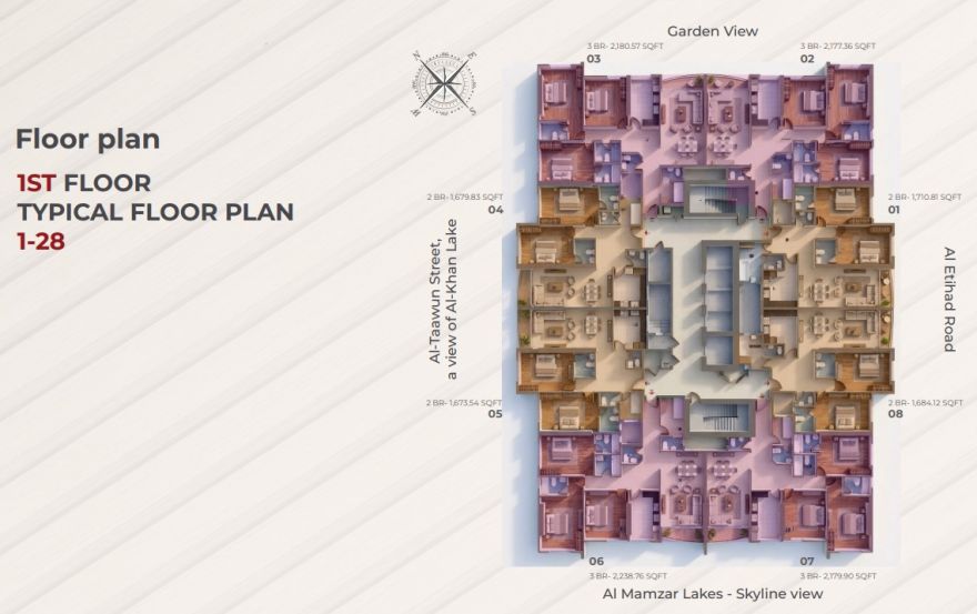 Site plan – Al Teneiji Tower