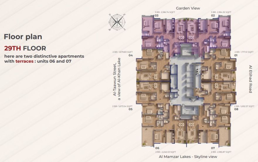 Site plan – Al Teneiji Tower