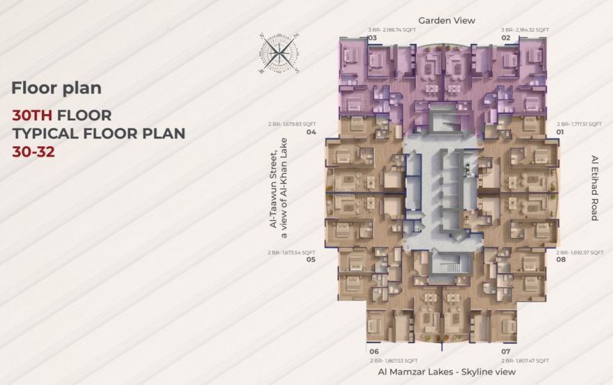Site plan – Al Teneiji Tower