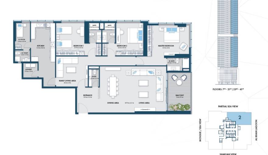 Plans Almaza Tower
