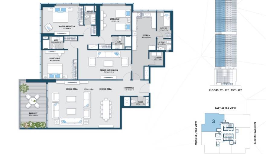 Plans Almaza Tower