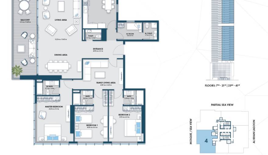 Plans Almaza Tower