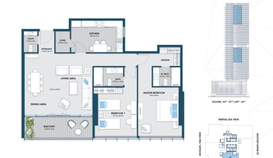 Plans Almaza Tower