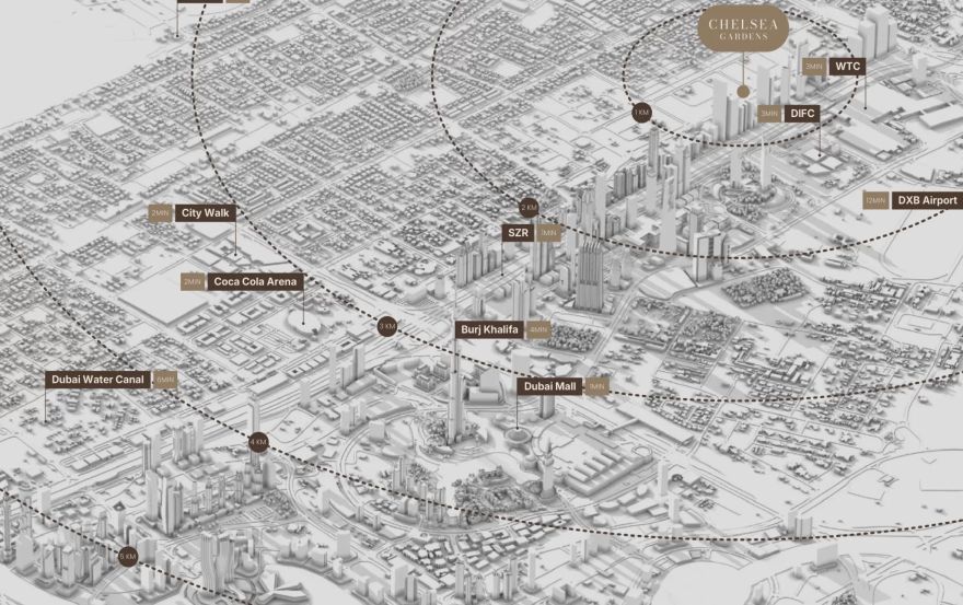 Site plan – Chelsea Gardens