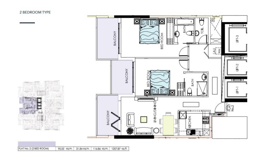 Plans Alef Noon Residence