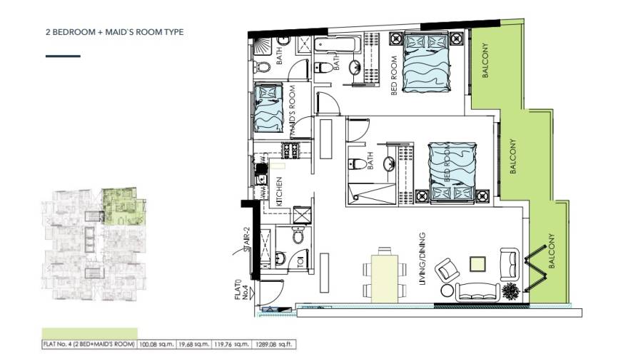 Plans Alef Noon Residence