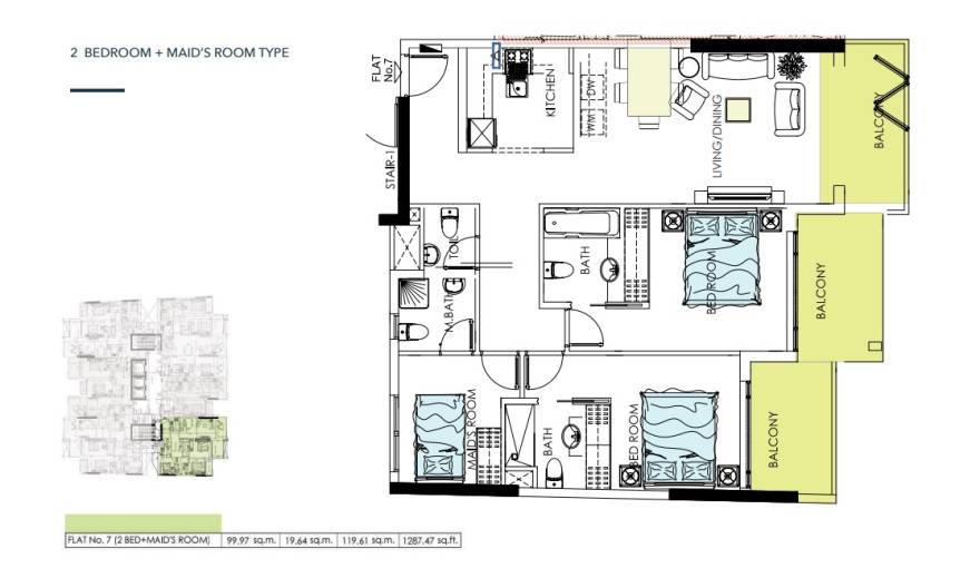 Plans Alef Noon Residence