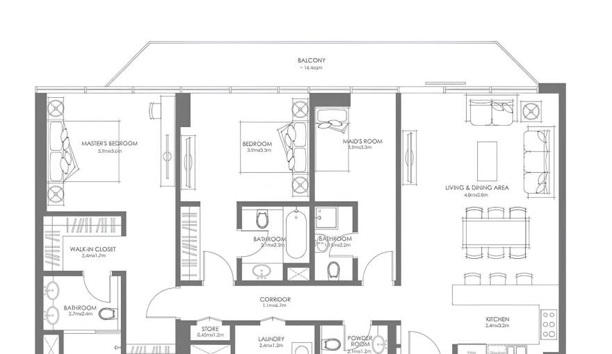 Plans Louvre Abu Dhabi Residences