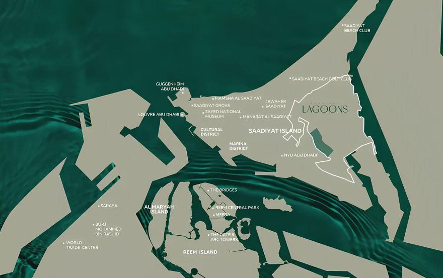 Site plan – Saadiyat Lagoons