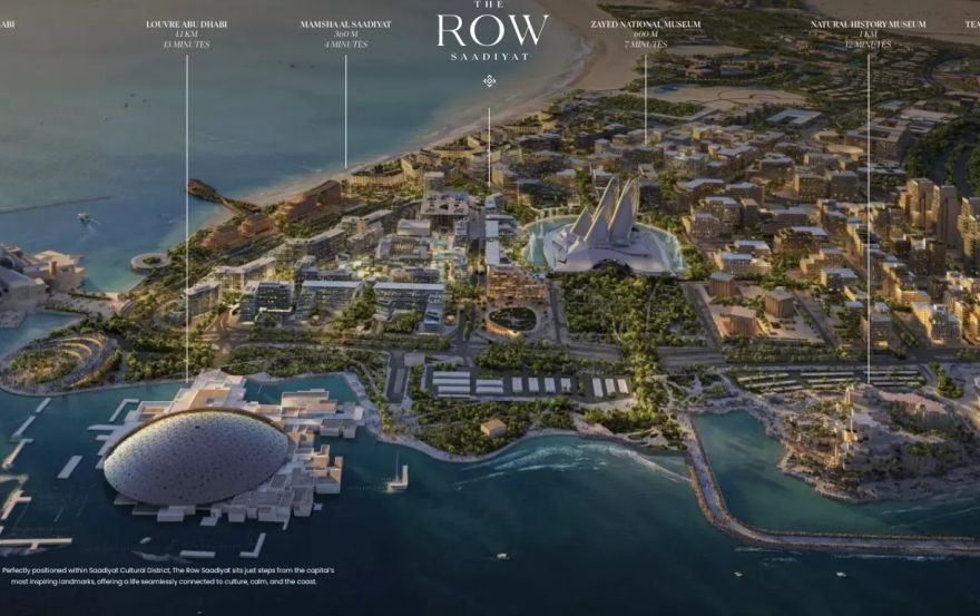 Site plan – The Row Saadiyat