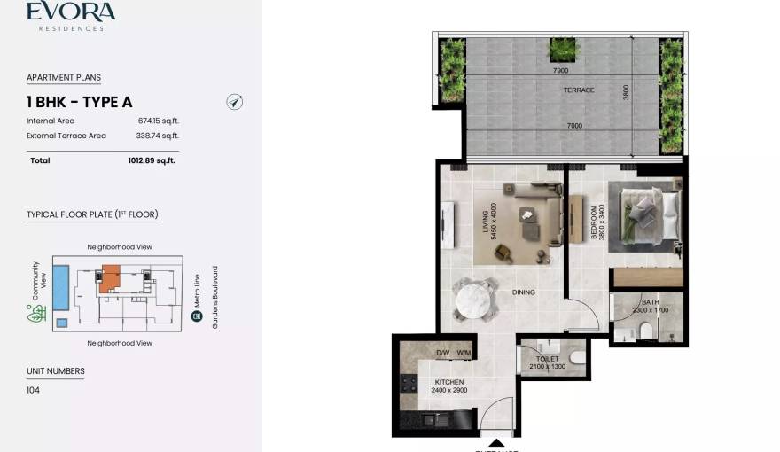 Plans Evora Residences
