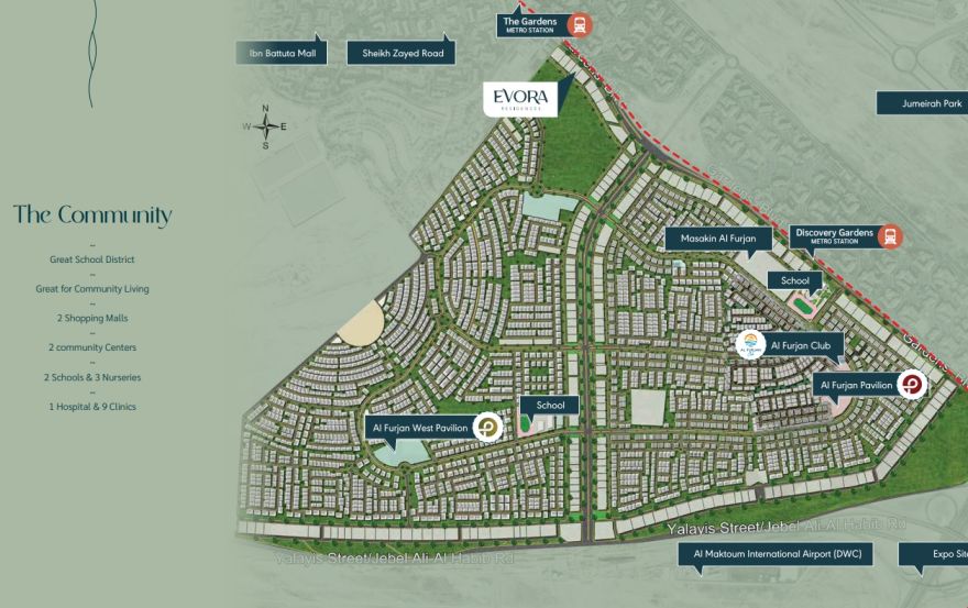 Site plan – Evora Residences