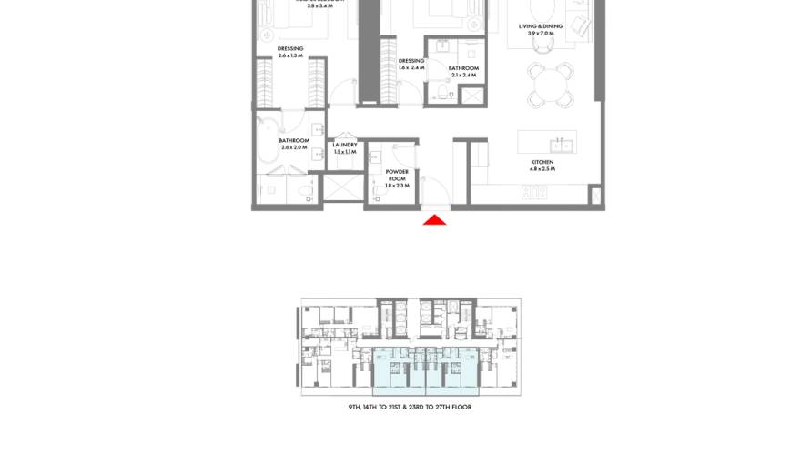 Plans W Residences by Arada