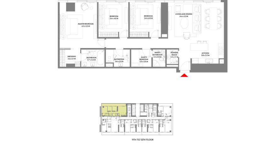 Plans W Residences by Arada