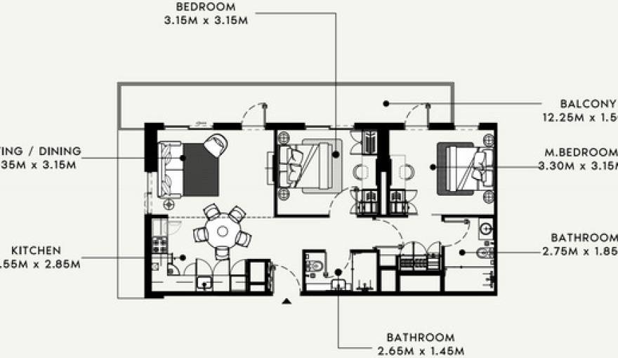 Plans Azizi Beach Oasis 2