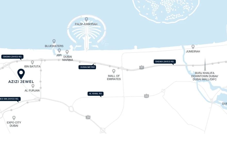 Site plan – Azizi Jewel
