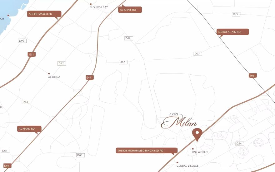 Site plan – Azizi Milan 55
