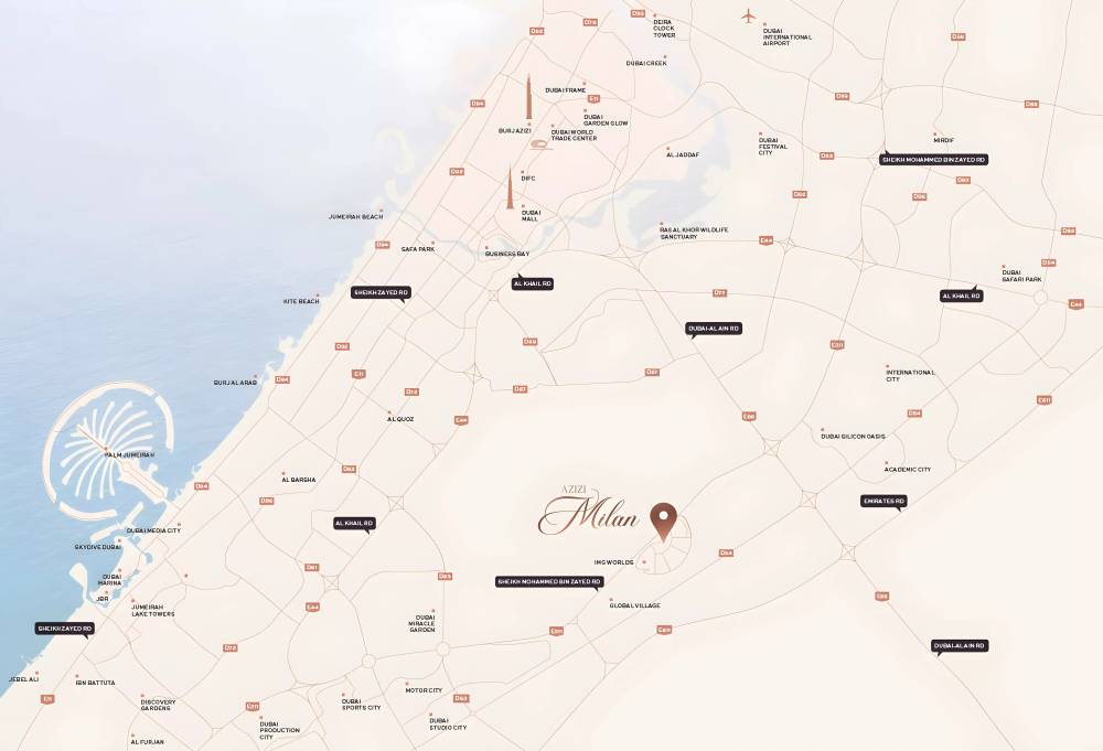 General plan – Azizi Milan Heights#1