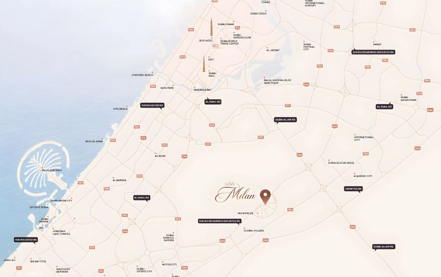 Site plan – Azizi Milan Heights