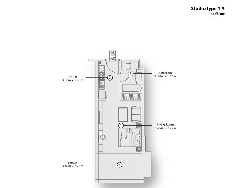 Plans Azizi Shaista Residence #1