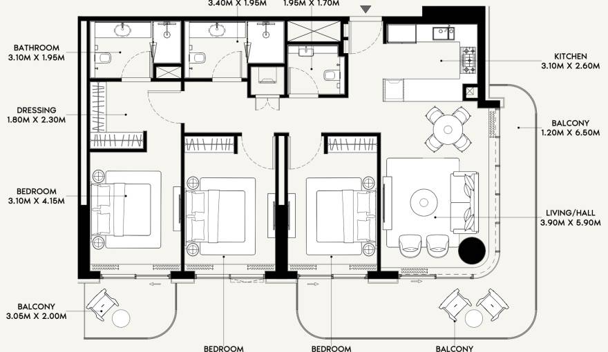 Plans Azizi Venice 13