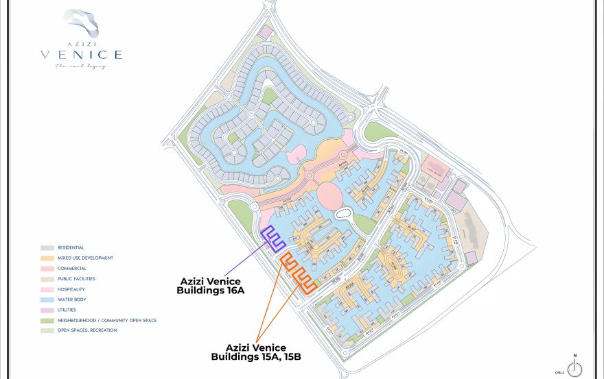 Site plan – Azizi Venice 15