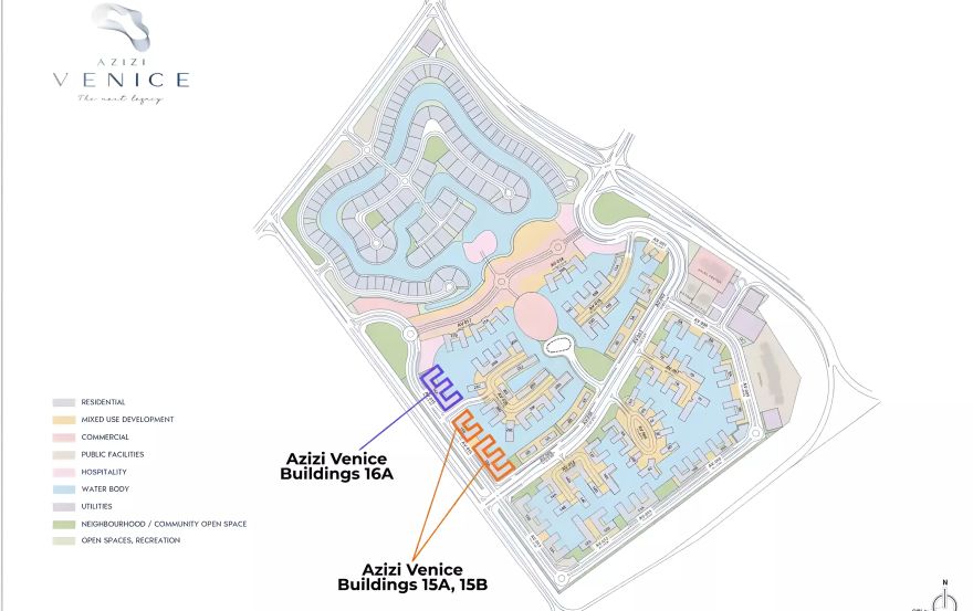Site plan – Azizi Venice 16