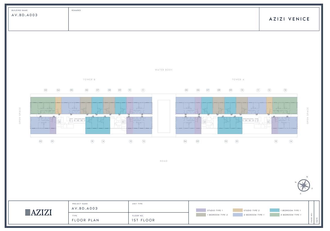 Plans Azizi Venice #1