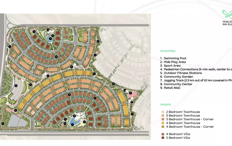 Site plan – Khalid Bin Sultan City