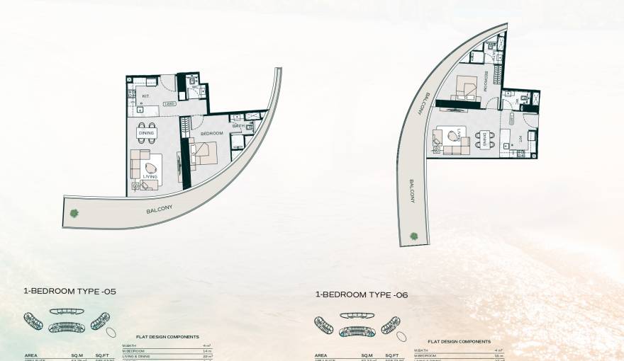 Plans Binghatti Aquarise