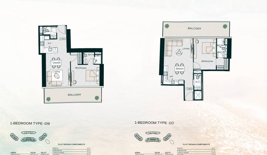 Plans Binghatti Aquarise