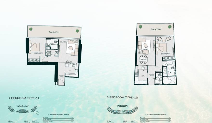 Plans Binghatti Aquarise