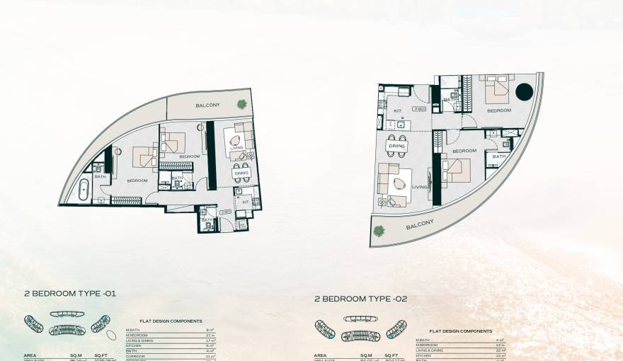 Plans Binghatti Aquarise